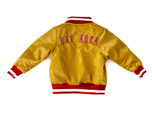 "RED & GOLD BAY AREA" YOUTH BOMBER JACKET